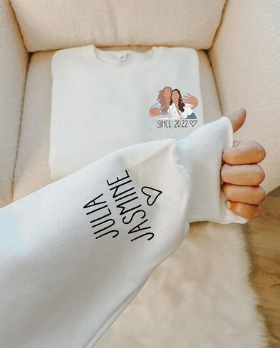 Custom Besties Sweatshirt, Personalized Sisters Matching Hoodies, BFF Gifts, Gifts For Friends BFF in Saudi Arabia
