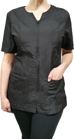 CHARLENE Personalized Haley Jacket with Logo Embroidery | Stylist, Barber, Groomer, Smock, Makeup Artist for Men & Women in Saudi Arabia