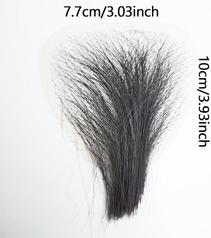 Fake Private Hair, Invisible Realistic Biniki Body Hairs For Men and Women Fake Chest Hair Fake Mustache (style4) in Saudi Arabia