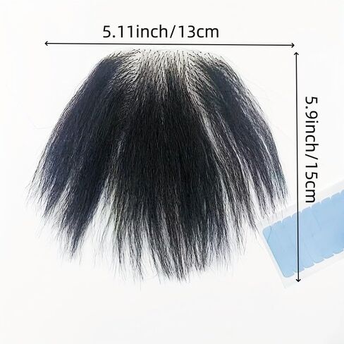 Fake Private Hair, Invisible Realistic Biniki Body Hairs For Men and Women Fake Chest Hair Fake Mustache (style4) in Kuwait