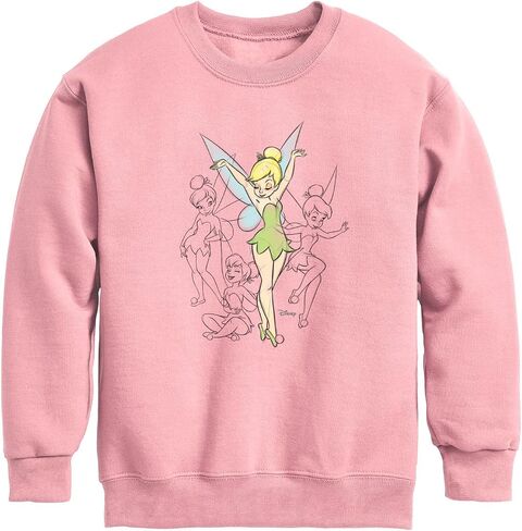 Disney Tinker Bell - رسومات بيل Tinker - Toddler and Youth Crewneck Sweece Shirt in Saudi Arabia