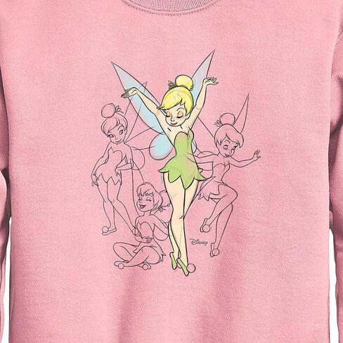 Disney Tinker Bell - رسومات بيل Tinker - Toddler and Youth Crewneck Sweece Shirt in Saudi Arabia