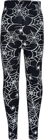 Girls Halloween Legging Spider Web Skull Print Leggings Fancy Costume 3-13 Years in Saudi Arabia