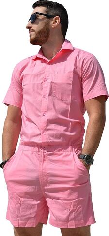 Zesties Male Rompers - Original Romper Jumpsuits for Men - Tropical Male Onesie Shorts - Men's Jumper Rompers in Saudi Arabia