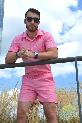 Zesties Male Rompers - Original Romper Jumpsuits for Men - Tropical Male Onesie Shorts - Men's Jumper Rompers in Saudi Arabia
