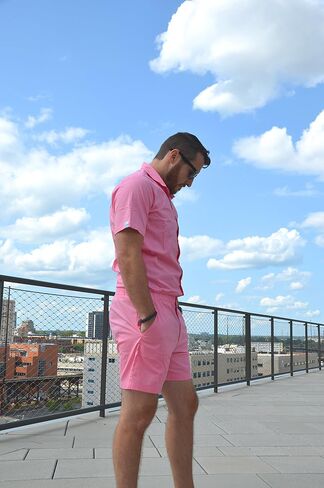 Zesties Male Rompers - Original Romper Jumpsuits for Men - Tropical Male Onesie Shorts - Men's Jumper Rompers in Saudi Arabia