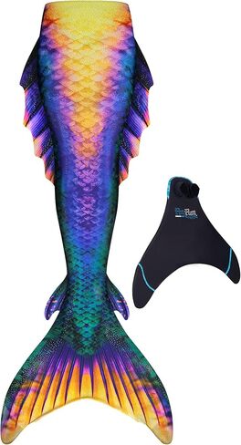 ذيل الزعنفة Atlantis Mermaid للسباحة مع نصائح معززة و monofin - أحجام البالغين والمراهقين in Kuwait