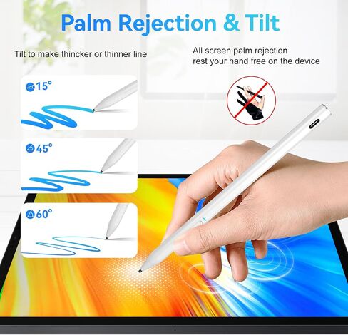 Fire Max 11 Stylus Pen,USI 2.0 Certified Stylus Pencil for Amazon Fire Max 11 Tablet,Palm Rejetion Tilt Function 4096 Pressure Sentivity USI Pen for Lenovo Chromebook Duet/Google Pixel Tablet in Saudi Arabia
