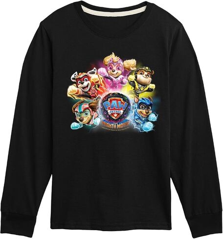 HYBRID APPAREL - Paw Patrol The Movie - Mighty Movie Character Group - Toddler & Youth Long Sleeve Graphic T-Shirt in Saudi Arabia