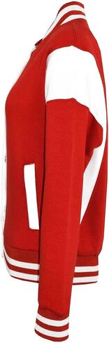 Unisex B.B Plain Jacket New Red Baseball Varsity Style Coat Long Sleeves Activewear Coat Girls Boys Age 2-13 Years in Saudi Arabia