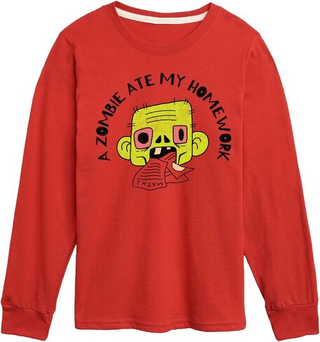 رسالة فورية - غيبوبة أكلت واجبي المنزلي - Toddler & Youth Long Sleeve Graphic T -Shirt in Kuwait