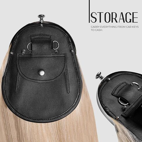 Sporrans Full Dress Horse Hair Sporran w/two black Long horse hair tassels and Chrome Cantle (Thistle Leaf Cantle) in Kuwait