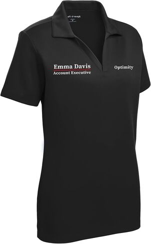 Custom Embroidered Polo Shirts for Women Personalized Embroidery Add Your Text Name in Kuwait