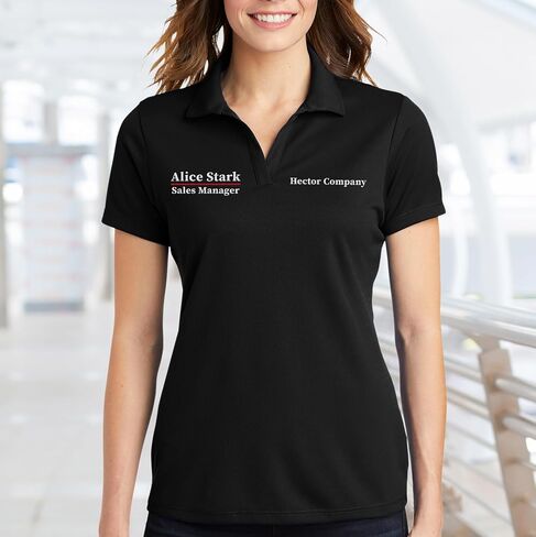 Custom Embroidered Polo Shirts for Women Personalized Embroidery Add Your Text Name in Kuwait