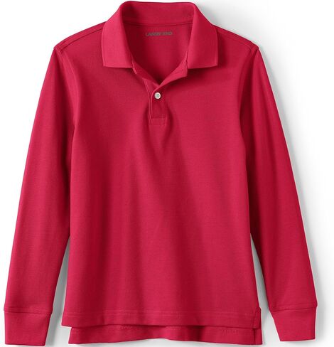 LANDS 'END AND SCHOOL ARLY KIDS Long Sleeve Mesh Polo Shirt in Kuwait
