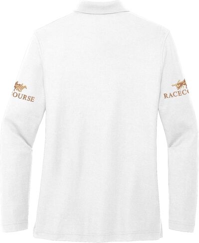 Custom Embroidered Long Sleeve Polo Shirt for Women Personalized Embroidery Text Name in Kuwait