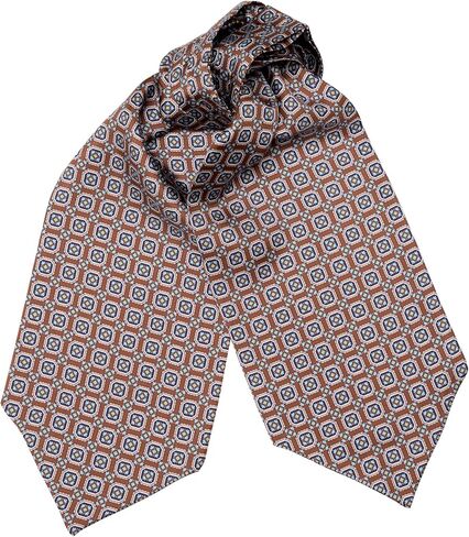 إليزابيتا للرجال 100 ٪ من علاقات أسكوت الحرير ، وتوصيفات Cravat Day ، المصنوعة يدويًا في إيطاليا in Kuwait