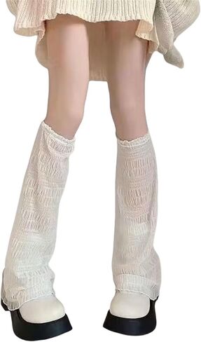Sup-Coente Alt Long Leg Warmers for Women Y2k Goth Kawaii Cute Scene 80s Grunge in Saudi Arabia