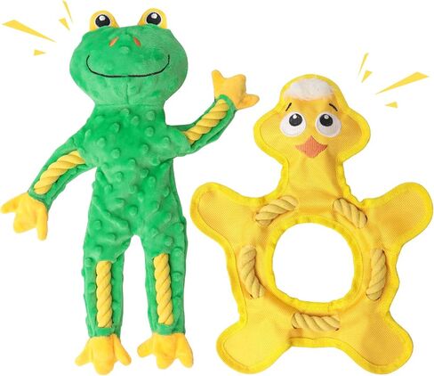 Puzzle Dog Toys for Aggressive Chewers, Tug of War Dog Toys for Large Dogs, No Stuffing Dog Toys to Keep Them Busy, Crinkle Squeaky Dog Toys for Boredom, Dog Chew Toys for Small Dogs, Dog Snuffle Toy in Saudi Arabia