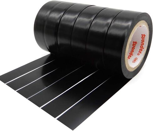 6 عبوات من شريط العزل الكهربائي - Maveek 0.67 بوصة × 29.5 قدم متعدد الألوان PVC مقاوم للماء، مثبطات اللهب، أشرطة لاصقة مطاطية قوية (6 ألوان) in Kuwait