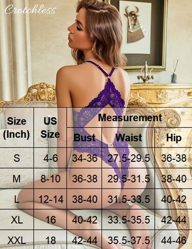 Avidlove Sexy Lingerie for Women Deep V Lace Teddy Lingerie Bodysuit One Piece Babydoll in Saudi Arabia