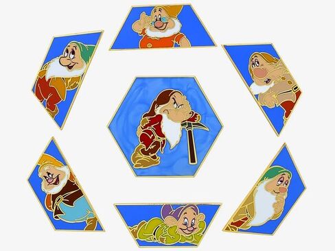 Loungefly Disney Seven Dwarfs Gem Blind Box Pins [PIN عشوائي واحد] in Saudi Arabia