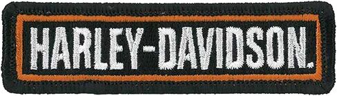 Harley-Davidson 3.5 بوصة مطرزة شعار النصي Bold H-D Swick Sew-On Patch-Black in Saudi Arabia