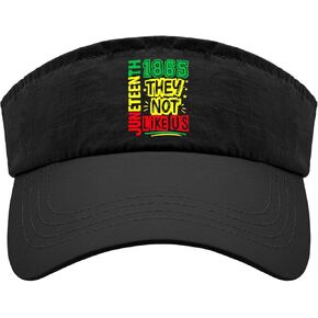 Made in US They Don't Like Us Shirt Juneteenth 1865 Pride Hat Baseball Visor in Saudi Arabia