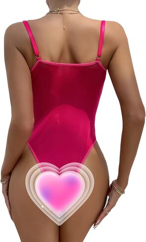 Lilosy Sexy Wireless Strappy Mesh Corset Lingerie Bodysuit Top in Saudi Arabia