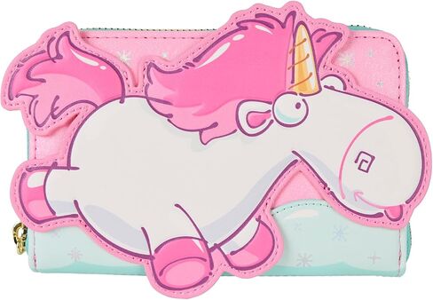 Loungefly Universal Minions Fluffy Unicorn Zip Around Wallet in Saudi Arabia