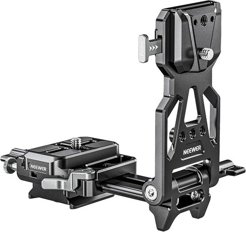 NEEWER Foldable V Mount Battery Plate with Arca Type Baseplate for PD Quick Release Plate DJI RS3 Pro Gimbal & Tripod, Easy DSLR Camera Video Rig Compatible with SmallRig V Lock Battery & Cage, PS013 in Saudi Arabia
