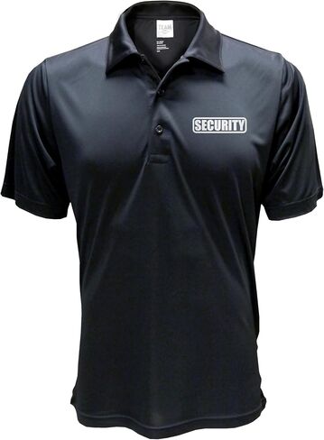 Conspiracy Tee Security Polo with Reflective Design front and back, Performance Polo w/Moisture Wicking Technology in Saudi Arabia
