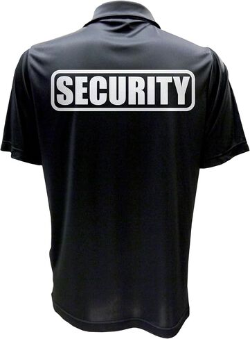 Conspiracy Tee Security Polo with Reflective Design front and back, Performance Polo w/Moisture Wicking Technology in Saudi Arabia