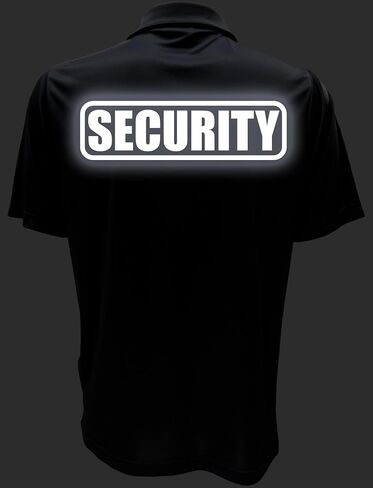 Conspiracy Tee Security Polo with Reflective Design front and back, Performance Polo w/Moisture Wicking Technology in Saudi Arabia