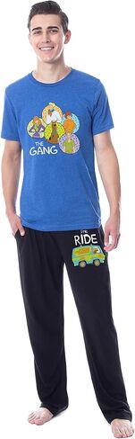 INTIMO Scooby-Doo Mens' The Gang Ride Mystery Machine Pajama Set Shirt Pants in Saudi Arabia