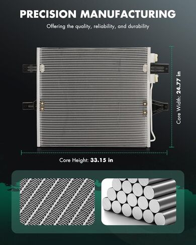 SCITOO 3265 Air Conditioning A/C Condenser Compatible for 2003-2004 for Dodge for Ram 2500 5.9L 2003-2004 for Dodge for Ram 3500 5.7L 5.9L 2003 for Dodge for Ram 3500 8.0L in Saudi Arabia