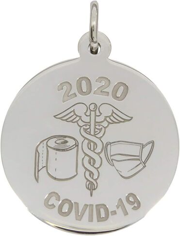 Sterling Silver COVID-19 Charms - Rembrandt Charms in Saudi Arabia