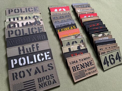 SUVIYA Custom Personalized Infrared IR Laser Cut ID Panel Patch Blood Type callsign Patch US American IR Flag Patch in Saudi Arabia