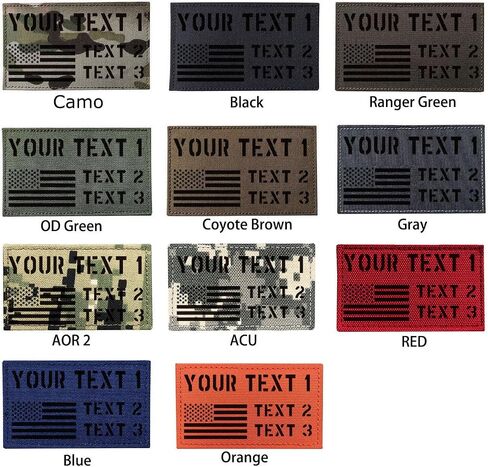 SUVIYA Custom Personalized Infrared IR Laser Cut ID Panel Patch Blood Type callsign Patch US American IR Flag Patch in Saudi Arabia