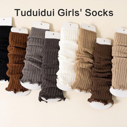 jiahesuw2 Calf Socks for Teen Girls Student High Socks Leg Covers Long Stockings Breathable Fashion Loose Socks in Saudi Arabia