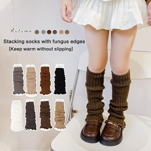 jiahesuw2 Calf Socks for Teen Girls Student High Socks Leg Covers Long Stockings Breathable Fashion Loose Socks in Saudi Arabia
