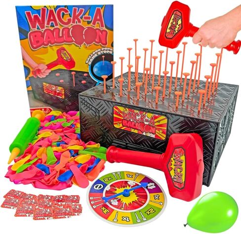 Wack A Balloon Strategy Board Game | Family Game Night Favorite | Engaging for Kids and Adults | Play Solo Or Challenge Friends | Popular Social Media Games Everyone Can Play | Ages 4+ in Saudi Arabia