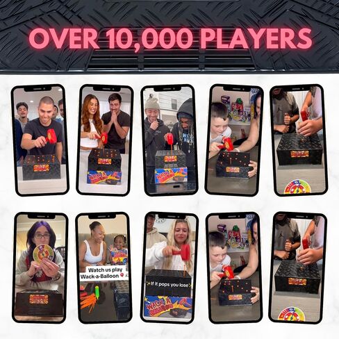 Wack A Balloon Strategy Board Game | Family Game Night Favorite | Engaging for Kids and Adults | Play Solo Or Challenge Friends | Popular Social Media Games Everyone Can Play | Ages 4+ in Saudi Arabia