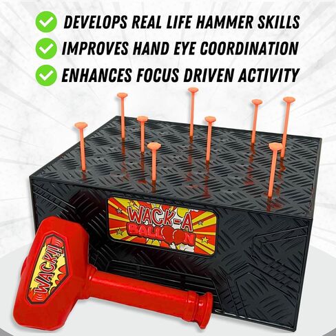 Wack A Balloon Strategy Board Game | Family Game Night Favorite | Engaging for Kids and Adults | Play Solo Or Challenge Friends | Popular Social Media Games Everyone Can Play | Ages 4+ in Saudi Arabia
