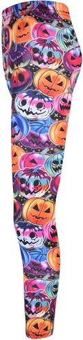 Girls Halloween Legging Spider Web Skull Print Leggings Fancy Costume 3-13 Years in Kuwait
