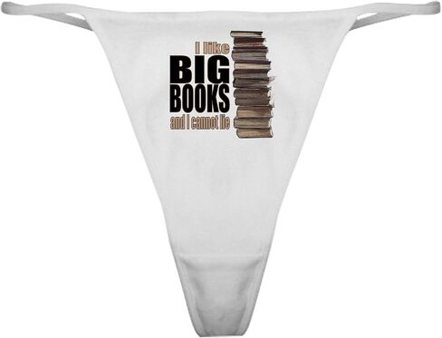 Cafepress Big Books Classic Thong Intondears ، سراويل داخلية للسيدات in Kuwait