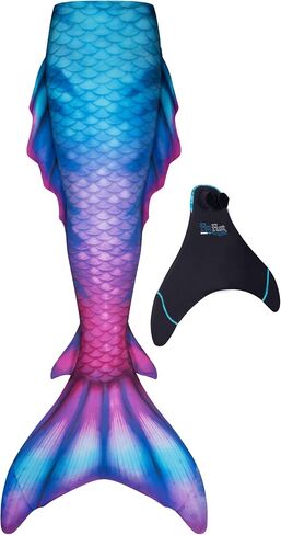 ذيل الزعنفة Atlantis Mermaid للسباحة مع نصائح معززة و monofin - أحجام البالغين والمراهقين in Kuwait