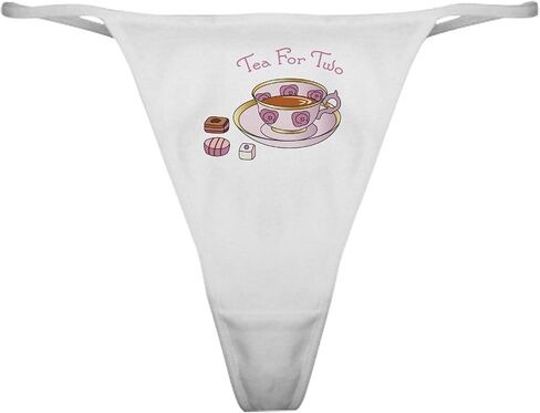 Cafepress تجعل الشاي وليس War Classic Thong الملابس الداخلية ، سراويل داخلية للسيدات in Kuwait