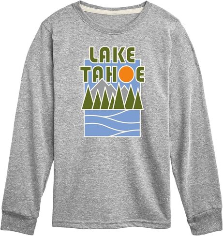 Instant Message - Lake, Tahoe - Toddler & Youth Long Sleeve Graphic T-Shirt in Saudi Arabia