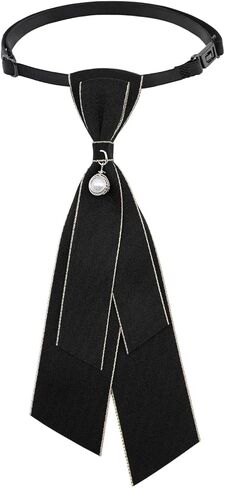 Bow Ties for Women, Adjustable Womens Tie with Artificial Pearl for School Party Business Leisure Formal Graduation in Saudi Arabia